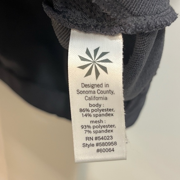 Athleta Revive Ruched Gray Vented Full Zipper Jacket Women's Size XS Zip Pockets - Picture 5 of 8